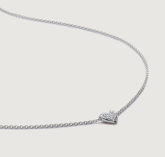Sliding Heart Pendant Necklace