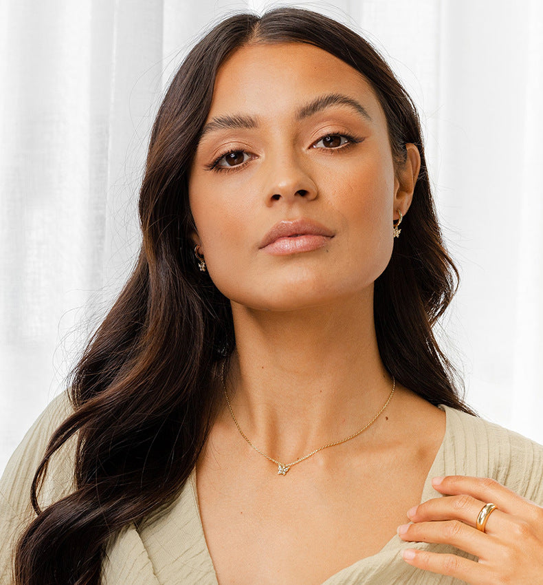 Dainty Butterfly Pendant Necklace