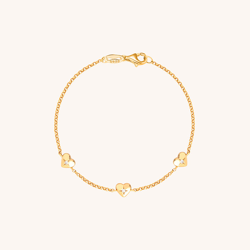 Delicate Heart Accent Bracelet