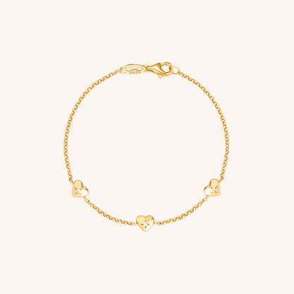 Delicate Heart Accent Bracelet