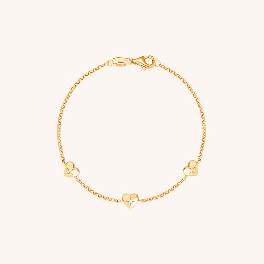 Delicate Heart Accent Bracelet