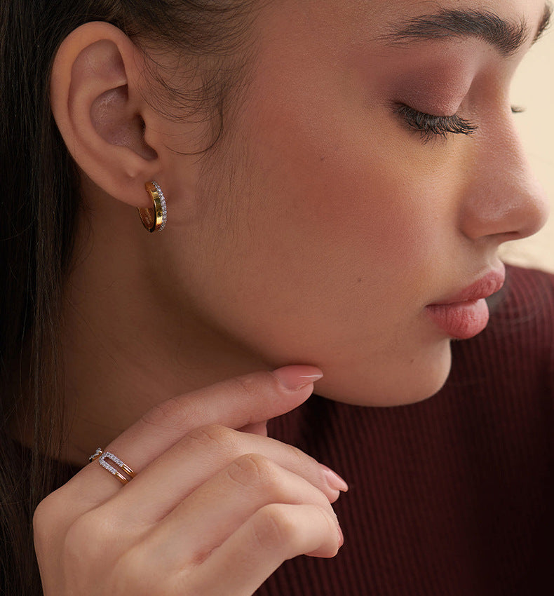 Lustra Glow Hoop Earrings