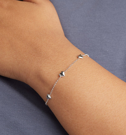 Delicate Heart Accent Bracelet
