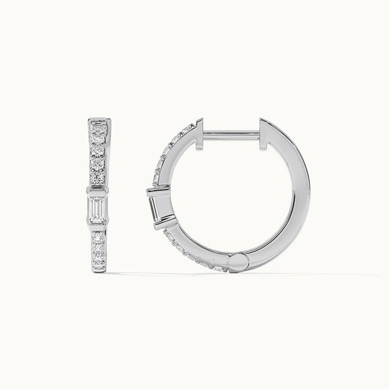 Radiant Square Hoop Earrings