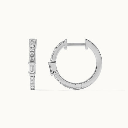 Radiant Square Hoop Earrings