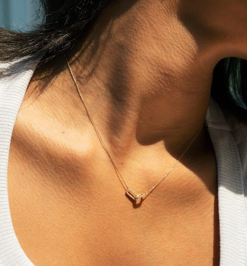 Double Oval Heart Necklace