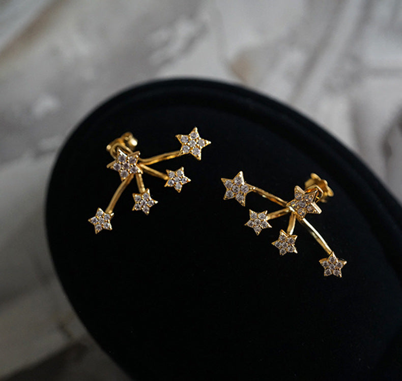 Retro Star Stud Earrings