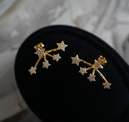 Retro Star Stud Earrings