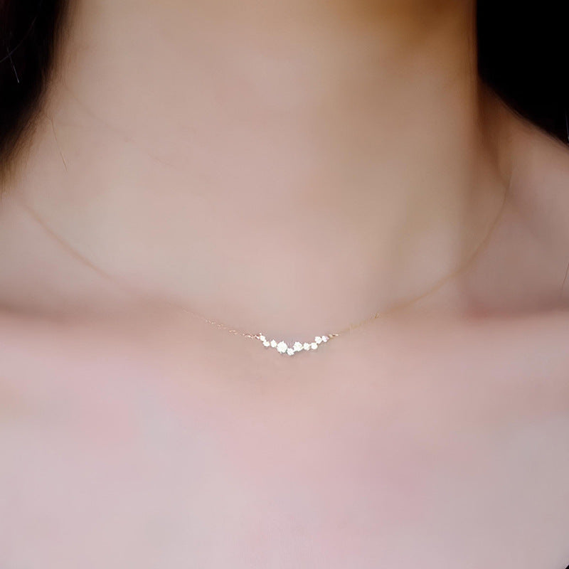 Curve Stone Pendant Necklace