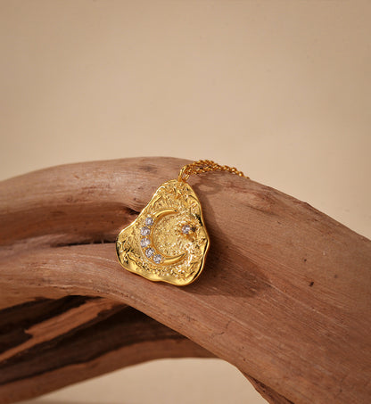 Lunar Trace Pendant Necklace