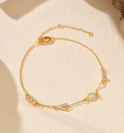 Dainty LOVE Letter Bracelet