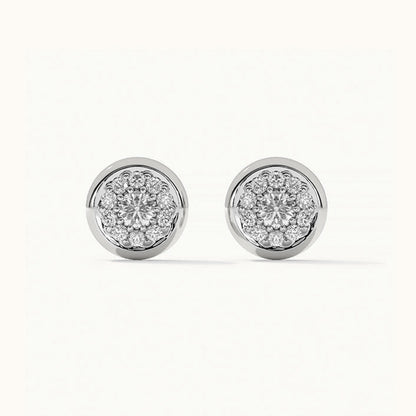 Gleam Round Stud Earrings