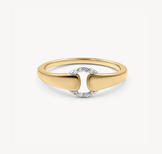 Two-Tone Buckle Ring