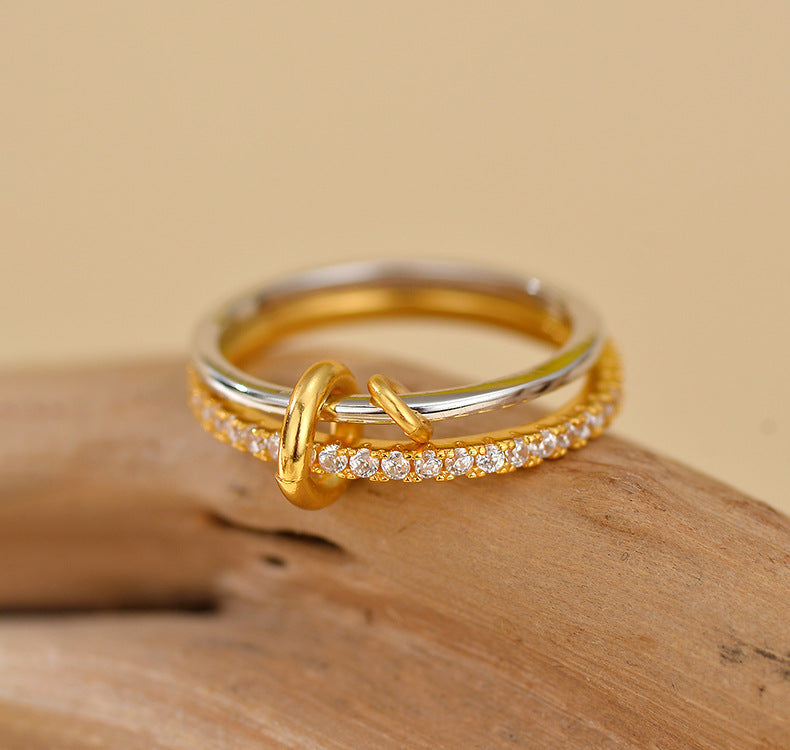 Double Layer Circle Ring