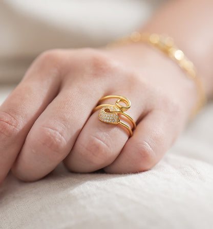 Safety Pin Wrap Ring