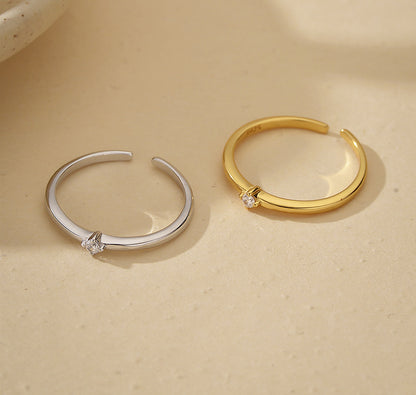 Delicate Open Spark Ring