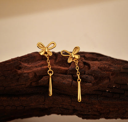 Butterfly Tassel Drop Earrings