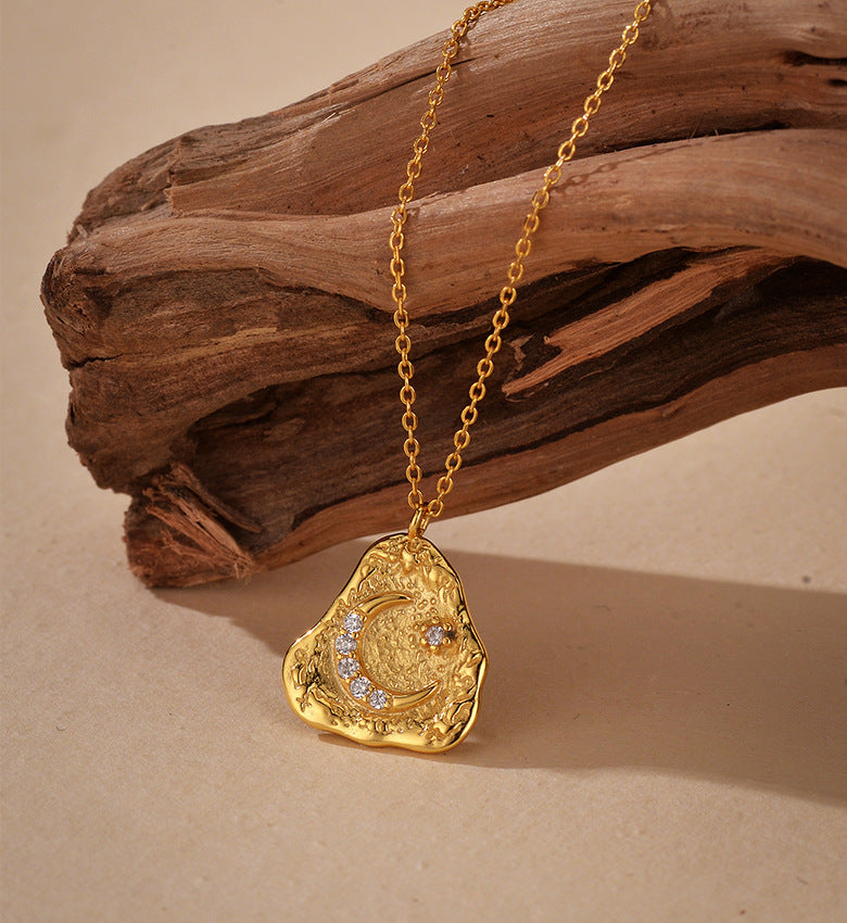 Lunar Trace Pendant Necklace