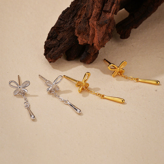 Butterfly Tassel Drop Earrings