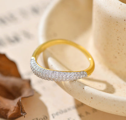 Minimalist Half Eternity Ring