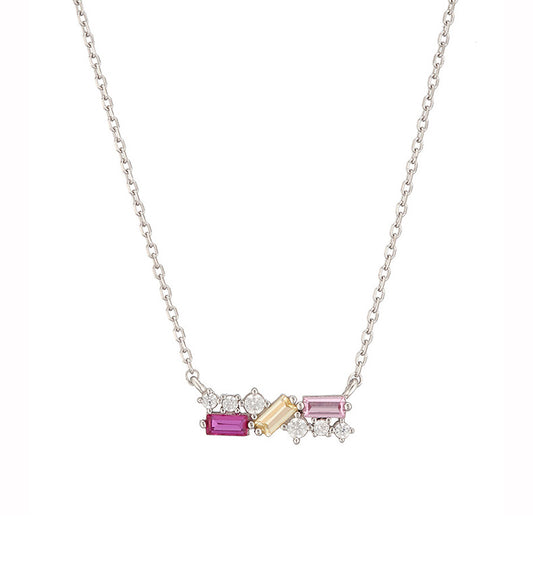 Tri-Color Sparkle Necklace