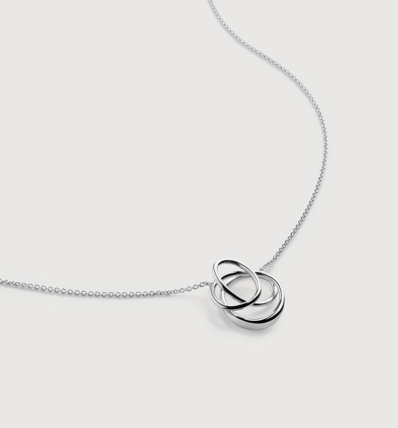Wrapped Curve Pendant Necklace