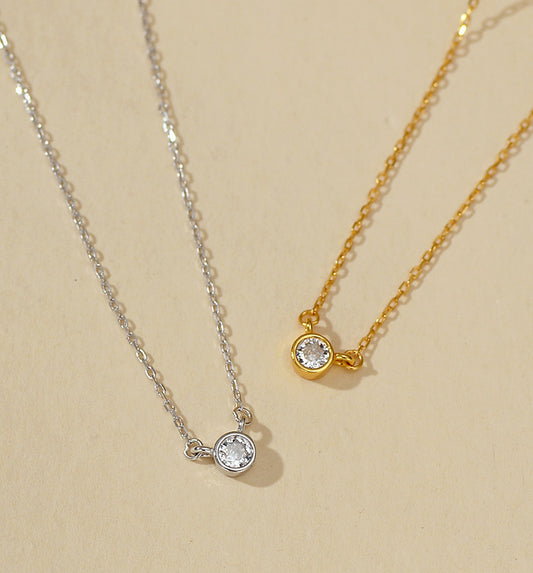 Minimalist V Shape Pendant Necklace