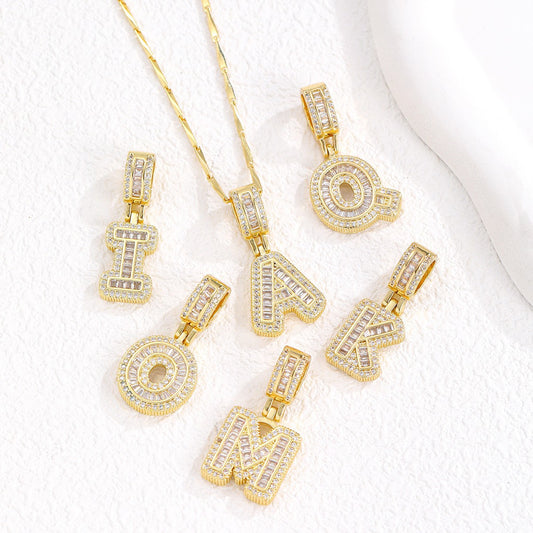 Twin Spark Initial Necklace Set