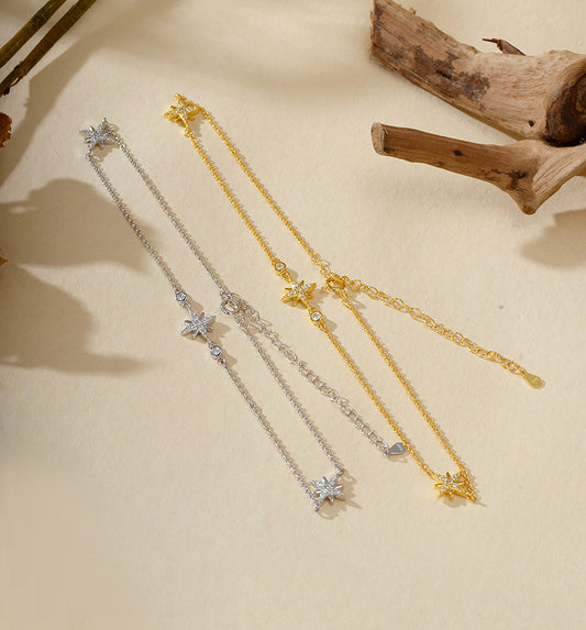 Snowflake Star Necklace