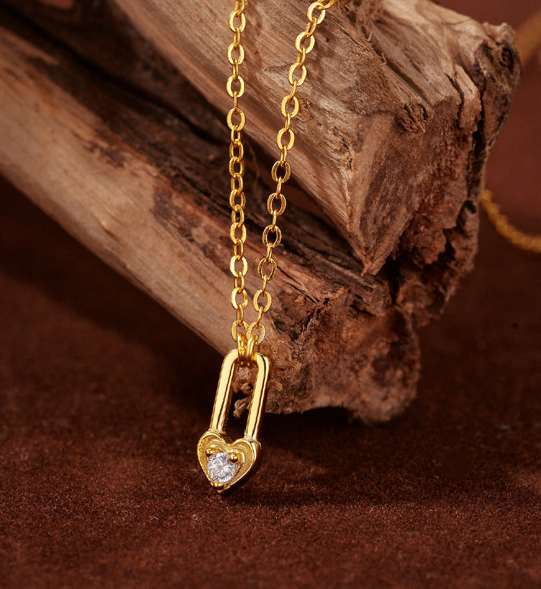 Heart Lock Pendant Necklace