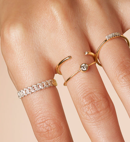 Twisted Spark Band Ring