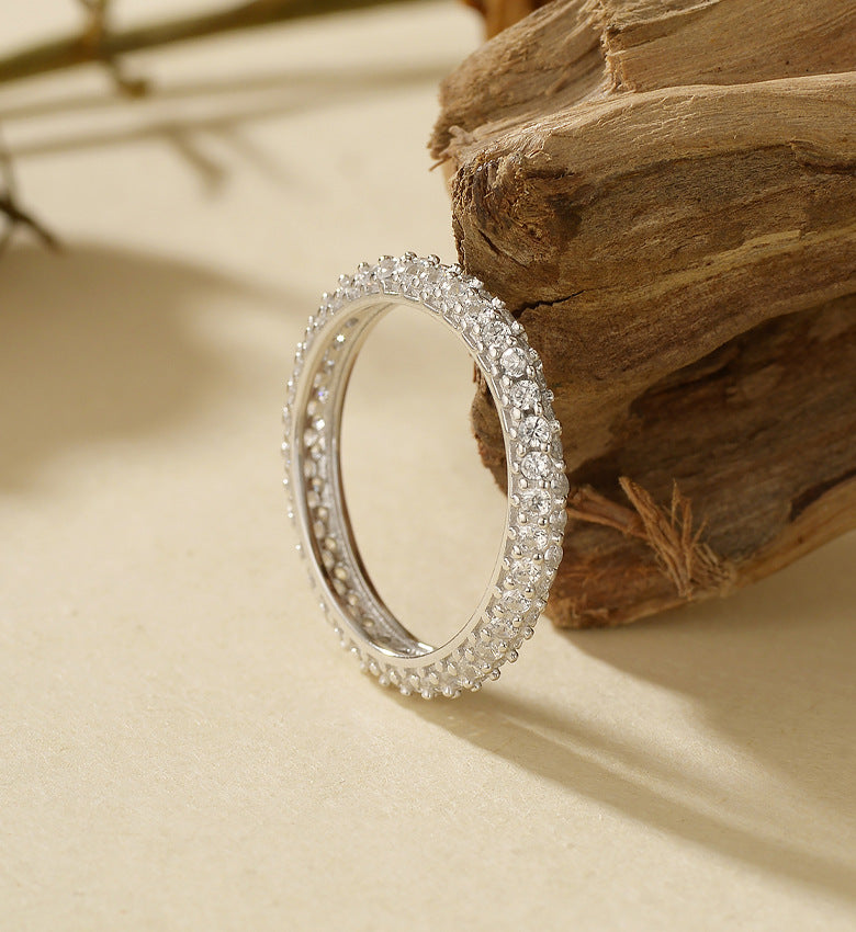 Double Row Sparkle Band Ring