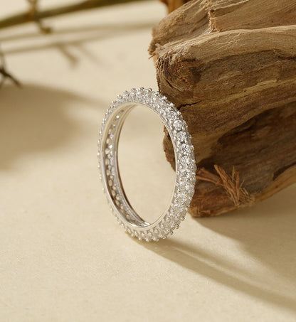 Double Row Sparkle Band Ring