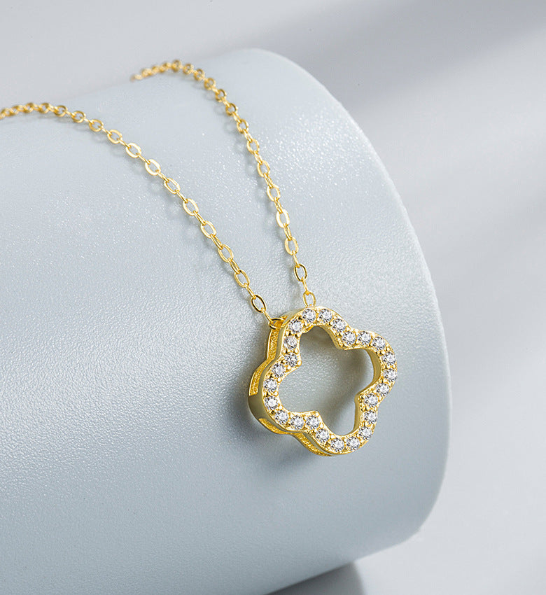 Hollow Four-Leaf Clover Necklace