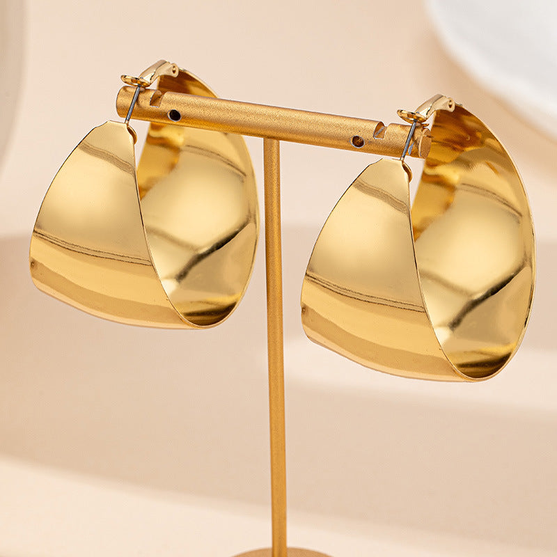 Chunky Twisted Hoop Earrings