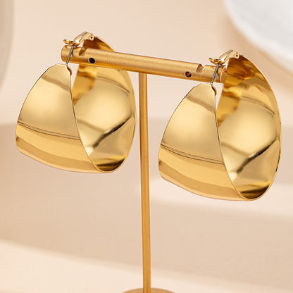 Chunky Twisted Hoop Earrings