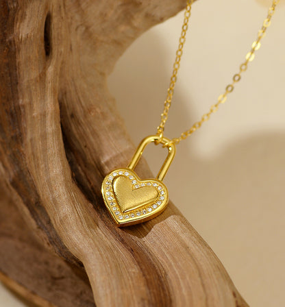 Love Lock Pendant Necklace
