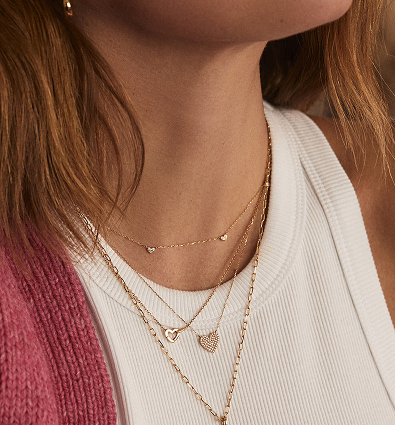Delicate Heart Pendant Necklace