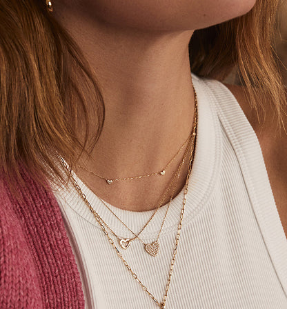 Delicate Heart Pendant Necklace