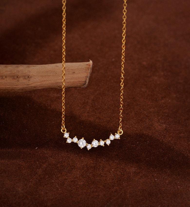 Curve Stone Pendant Necklace