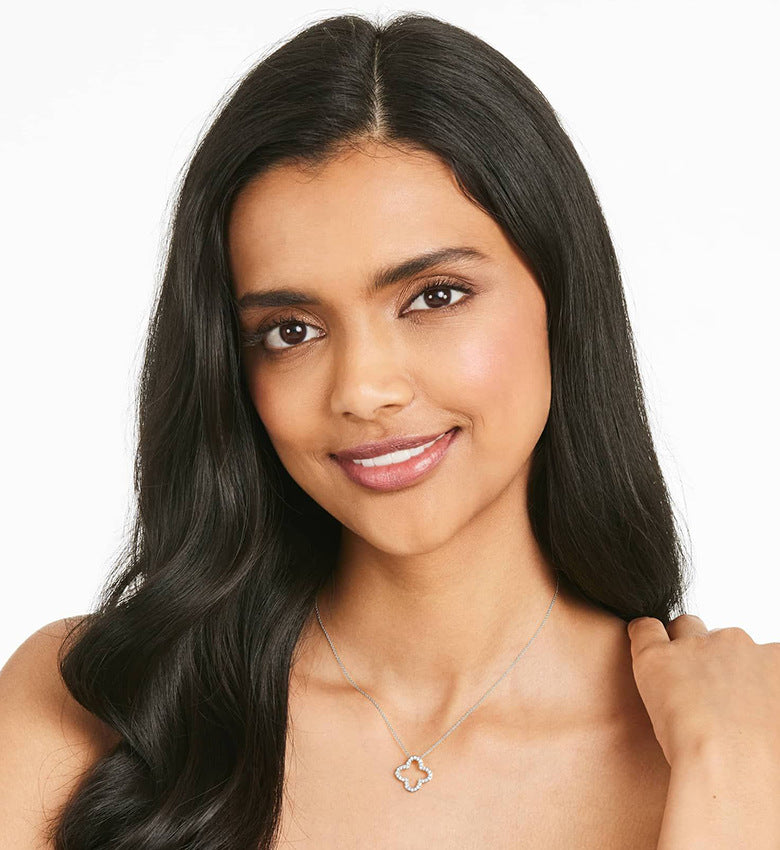 Hollow Four-Leaf Clover Necklace