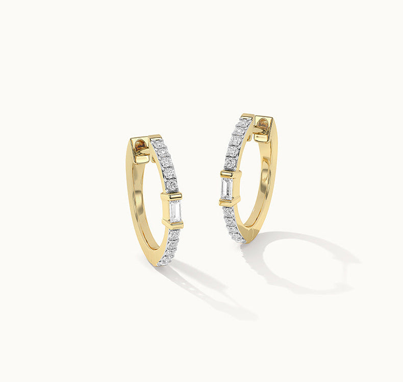 Radiant Square Hoop Earrings