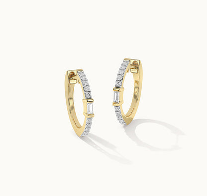 Radiant Square Hoop Earrings