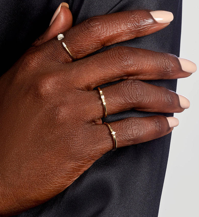 Delicate Open Spark Ring