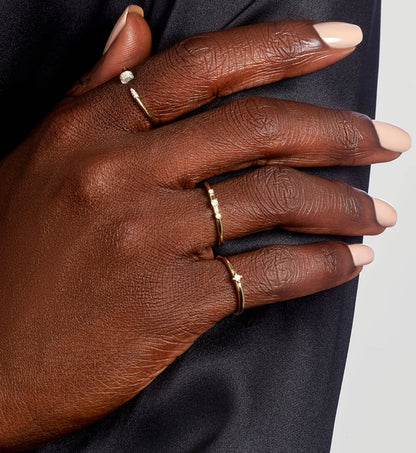 Delicate Open Spark Ring