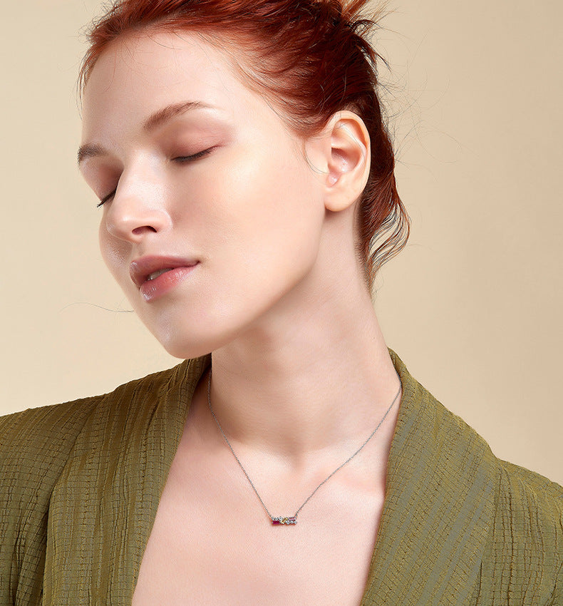 Tri-Color Sparkle Necklace