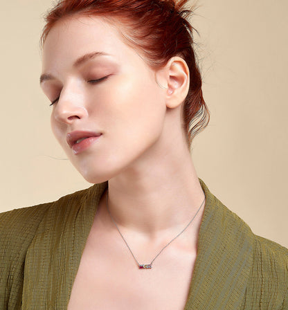 Tri-Color Sparkle Necklace