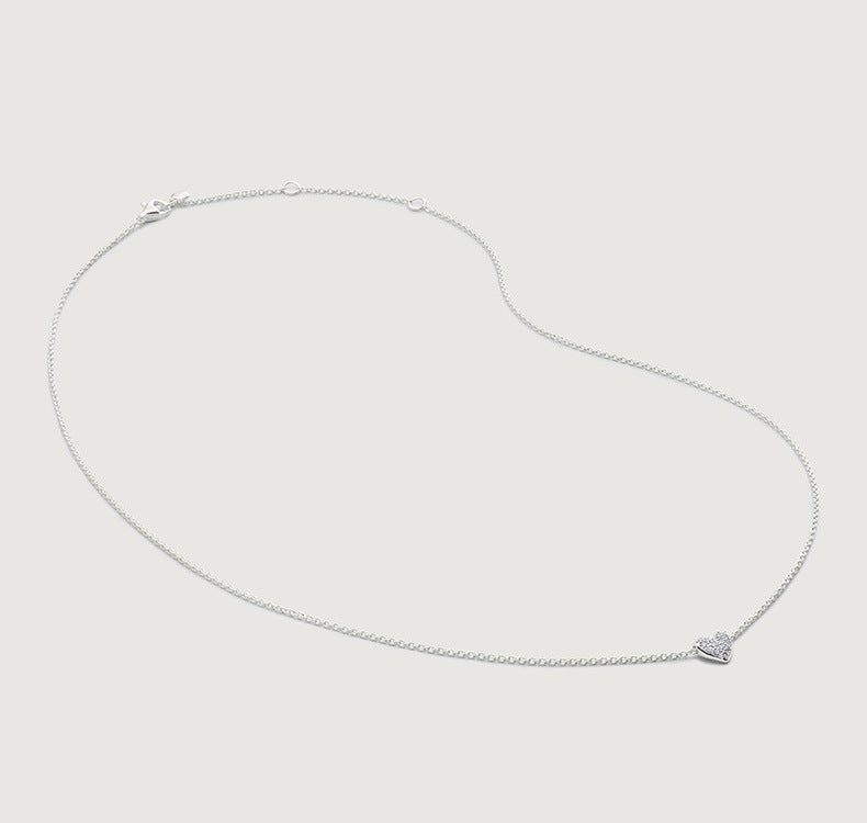 Sliding Heart Pendant Necklace