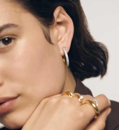 C-Shaped Radiance Earrings