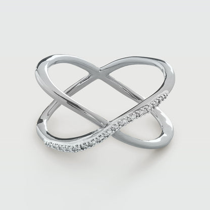 Crisscross Dual Band Ring